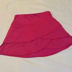 HOT PINK RUFFLE GOLF TENNIS SKORT